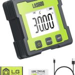 LASGOO Digital Angle Finder Rechargeable Magnetic Inclinometer LCD-0