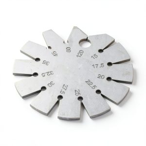 Stainless Steel Bevel Angle Gauge, Measure 15-120 Degree Angles for Knife Blade, Woodworking, Chisel, Compact &, Includes Storage Box-0