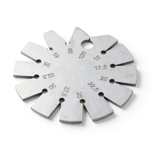 Stainless Steel Bevel Angle Gauge, Measure 15-120 Degree Angles for Knife Blade, Woodworking, Chisel, Compact &, Includes Storage Box-0