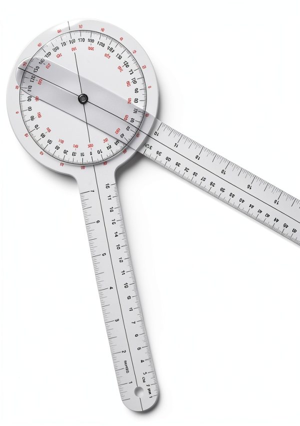 ​​Professional Goniometer Physical Therapy - 360 Degree Clear Plastic 12 Inch, Medical Grade, Durable & Precise Joint Angle Measurement Tool for Rehab, Sports Training​-1