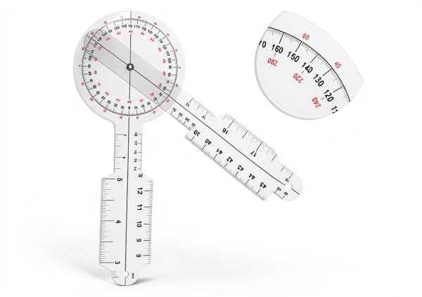 ​​Professional Goniometer Physical Therapy - 360 Degree Clear Plastic 12 Inch, Medical Grade, Durable & Precise Joint Angle Measurement Tool for Rehab, Sports Training​-2