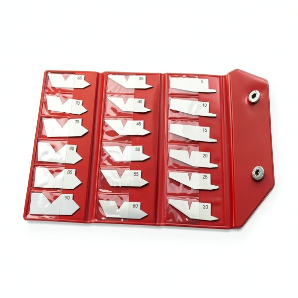 HFS (R) 18 Piece Angle Gauge Set with Pouch - Premium Stainless Steel-2