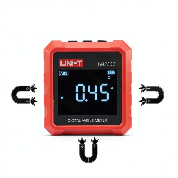 LM320C Digital Angle Gauge REYPS 4×90° Inclinometer Relative/Absolute-2