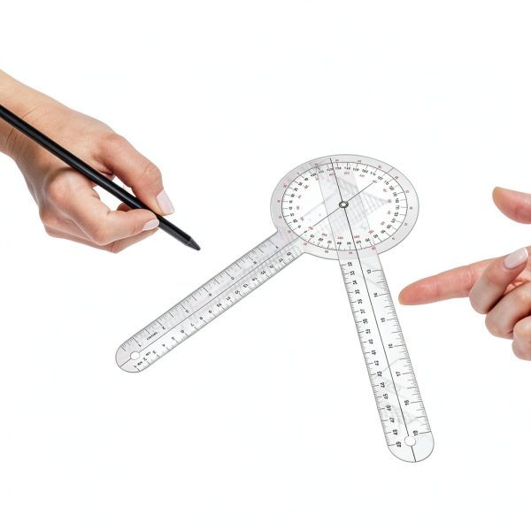 ​​Professional Goniometer Physical Therapy - 360 Degree Clear Plastic 12 Inch, Medical Grade, Durable & Precise Joint Angle Measurement Tool for Rehab, Sports Training​-4