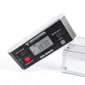 Digital Inclinometer, 360° Protractor Angle Finder Level, Magnetic V-Groove Base Protractor with Large Backlit LCD Display, High-Precision Meter Tool for Machining, Woodworking & Construction-0