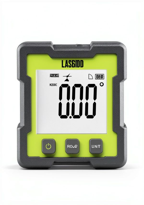 LASGOO Digital Angle Finder Rechargeable Magnetic Inclinometer LCD-2