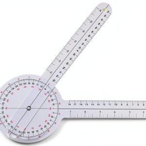 ​​Professional Goniometer Physical Therapy - 360 Degree Clear Plastic 12 Inch, Medical Grade, Durable & Precise Joint Angle Measurement Tool for Rehab, Sports Training​-0
