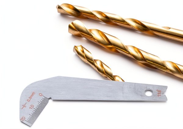 118° Drill Bit Sharpening Gauge, Stainless Steel Drill Bit Angle Gauge, Accurate 0.5mm, for Wood Metal, Compact Lightweight, Fast Efficient with Measurement Range 0-20mm-3