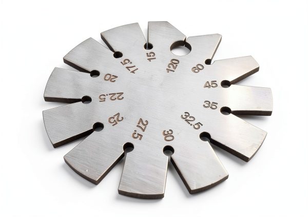 1 Piece Stainless Steel Bevel Gauge Axe Angle Gauge Round Shape Knife Angle Finder Knife Blade 15-120 Degree for Measuring Knife Angle-5