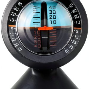 Tbest Car Inclinometer,Car Vehicle Inclinometer Slope Indicator Meter Level Tilt Gauge Road Safety Instrument-0