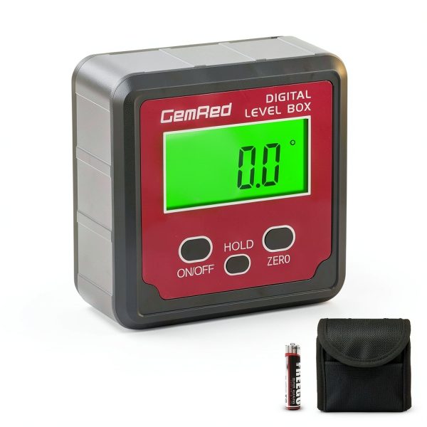 GemRed Digital Angle Gauge (Aluminum-with Hold Function)-0