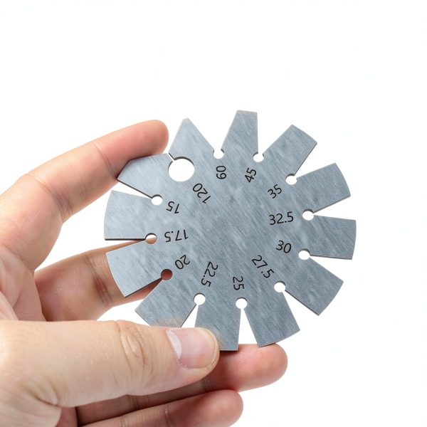 Stainless Steel Bevel Angle Gauge, Measure 15-120 Degree Angles for Knife Blade, Woodworking, Chisel, Compact &, Includes Storage Box-2