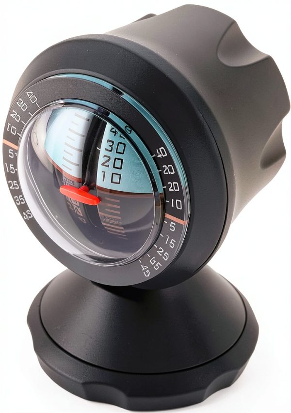 Tbest Car Inclinometer,Car Vehicle Inclinometer Slope Indicator Meter Level Tilt Gauge Road Safety Instrument-3