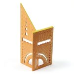 Hoteche 7 in 1 150mm 3D Multi-Angle Measuring Square Carpenter Ruler-0
