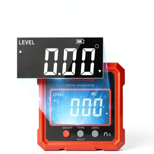 Digital Angle Finder Tool with Electronic Laser，Rechargeable Digital Angle Gauge Digital Level Protractor Inclinometer with 4 Sides Strong Magnetic for Woodworking Tablesaw.-5
