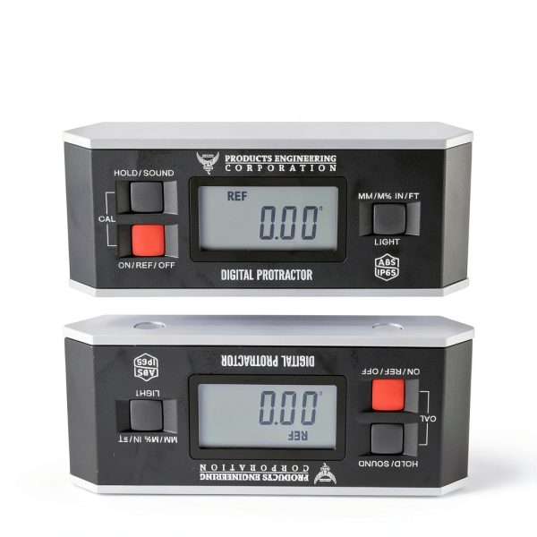 Digital Inclinometer, 360° Protractor Angle Finder Level, Magnetic V-Groove Base Protractor with Large Backlit LCD Display, High-Precision Meter Tool for Machining, Woodworking & Construction-5